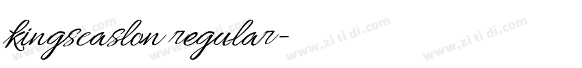 kingscaslon regular字体转换 kingscaslon regular字体转换